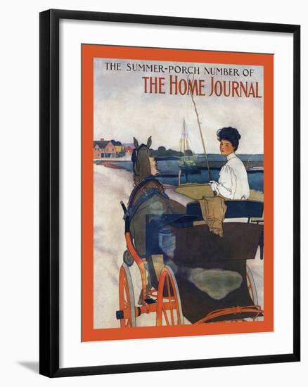 The Summer-Porch Number Of Sammy's Home Journal-Edward Penfield-Framed Art Print