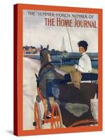 The Summer-Porch Number Of Sammy's Home Journal-Edward Penfield-Stretched Canvas