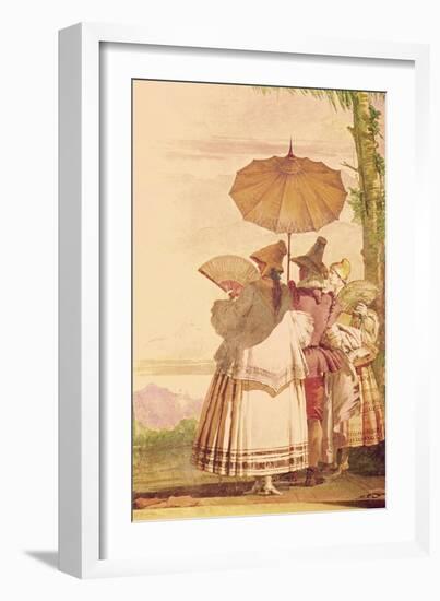 The Summer Promenade, C.1757-Giandomenico Tiepolo-Framed Giclee Print