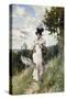 The Summer Stroll, 1873-Giovanni Boldini-Stretched Canvas