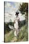 The Summer Stroll, 1873-Giovanni Boldini-Stretched Canvas