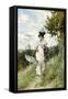 The Summer Stroll-Giovanni Boldini-Framed Stretched Canvas