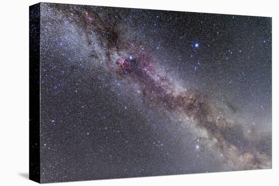 The Summer Triangle Stars in the Milky Way Through Cygnus, Lyra and Aquila-null-Stretched Canvas