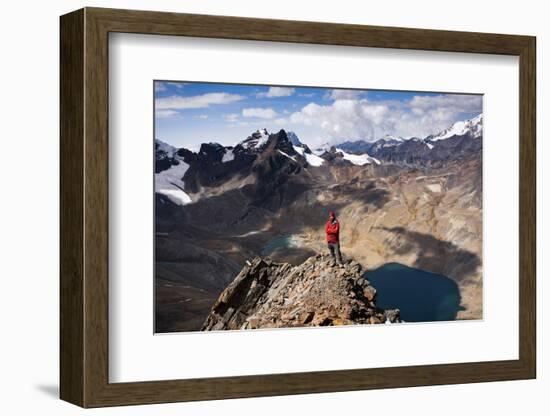 The Summit of Pico Austria in Bolivia's Cordillera Real-Sergio Ballivian-Framed Photographic Print