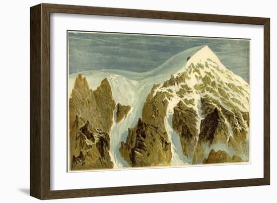 The Summit of the Aiguille Verte Switzerland-null-Framed Giclee Print