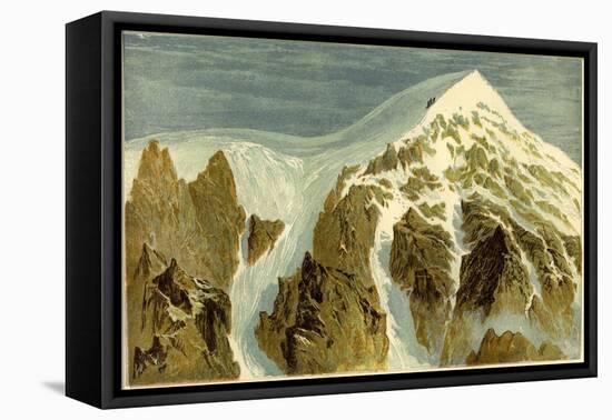 The Summit of the Aiguille Verte Switzerland-null-Framed Stretched Canvas