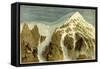 The Summit of the Aiguille Verte Switzerland-null-Framed Stretched Canvas