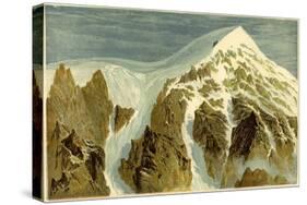 The Summit of the Aiguille Verte Switzerland-null-Stretched Canvas