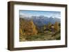 The summits of Brenta mountain range towering above Madonna di Campiglio.-Martin Zwick-Framed Photographic Print