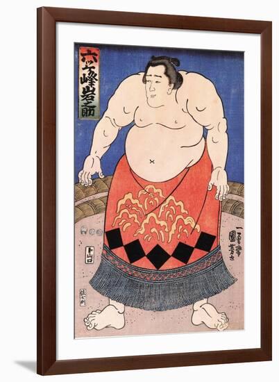 The Sumo Wrestler 2-Kuniyoshi Utagawa-Framed Giclee Print