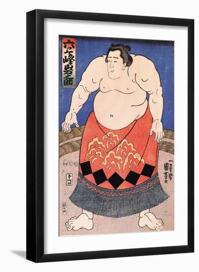 The Sumo Wrestler 2-Kuniyoshi Utagawa-Framed Premium Giclee Print