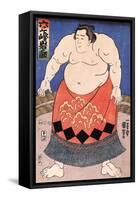 The Sumo Wrestler 2-Kuniyoshi Utagawa-Framed Stretched Canvas