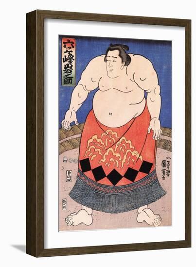 The Sumo Wrestler 2-Kuniyoshi Utagawa-Framed Giclee Print