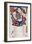 The Sumo Wrestler Ichiriki of the East Side, Japanese Wood-Cut Print-Lantern Press-Framed Art Print