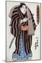 The Sumo Wrestler Musashino Monta, Japanese Wood-Cut Print-Lantern Press-Mounted Art Print