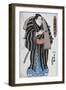 The Sumo Wrestler Musashino Monta-Utagawa Toyokuni-Framed Giclee Print