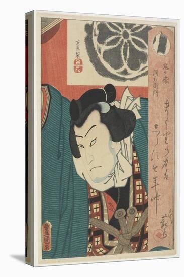 The Sumo Wrestler Onigatake Toemon, C. 1850-Utagawa Kunisada-Stretched Canvas