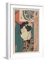The Sumo Wrestler Onigatake Toemon, C. 1850-Utagawa Kunisada-Framed Giclee Print