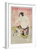 The Sumo Wrestler Shirataki Saijiro-Ryuryukyo Shinsai-Framed Giclee Print