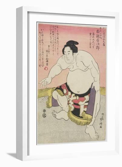 The Sumo Wrestler Shirataki Saijiro-Ryuryukyo Shinsai-Framed Giclee Print