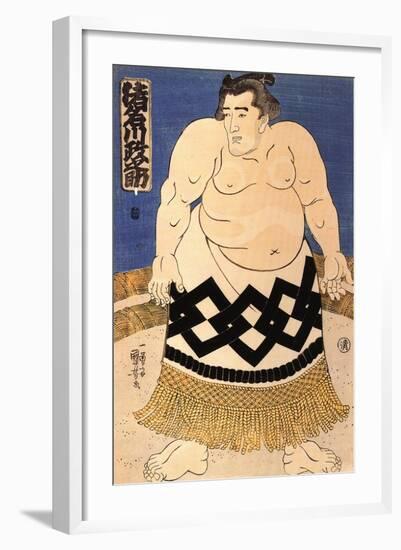 The Sumo Wrestler-Kuniyoshi Utagawa-Framed Giclee Print