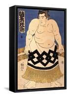The Sumo Wrestler-Kuniyoshi Utagawa-Framed Stretched Canvas
