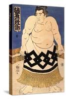 The Sumo Wrestler-Kuniyoshi Utagawa-Stretched Canvas