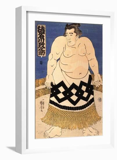 The Sumo Wrestler-Kuniyoshi Utagawa-Framed Giclee Print