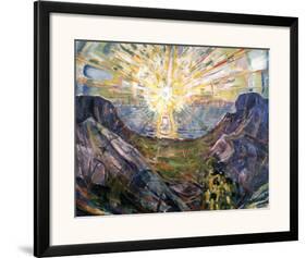 The Sun, 1912-Edvard Munch-Framed Art Print