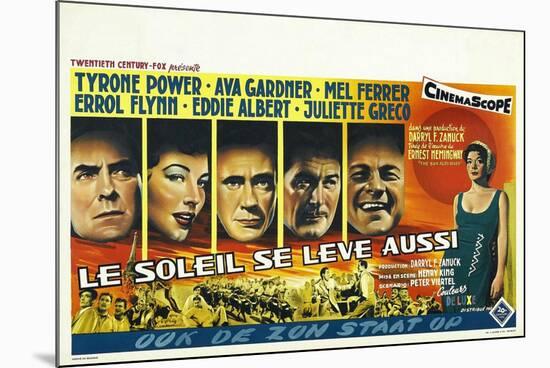 The Sun Also Rises, Belgian Movie Poster, 1957-null-Mounted Premium Giclee Print