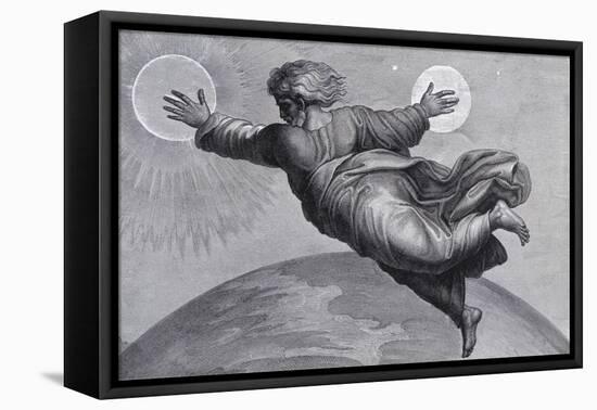 The Sun and Moon-Raphael-Framed Stretched Canvas