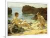 The Sun Bathers-Henry Scott Tuke-Framed Giclee Print