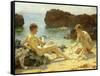 The Sun Bathers-Henry Scott Tuke-Framed Stretched Canvas