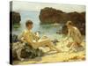 The Sun Bathers-Henry Scott Tuke-Stretched Canvas
