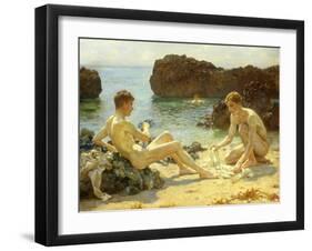 The Sun Bathers-Henry Scott Tuke-Framed Giclee Print