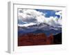 The Sun Breaks Through the Clouds to Highlight the Summit of Pikes Peak-null-Framed Premium Photographic Print