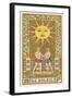 The Sun Depicted on a Tarot Card-null-Framed Art Print