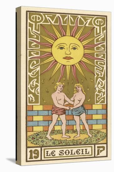 The Sun Depicted on a Tarot Card-null-Stretched Canvas