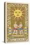 The Sun Depicted on a Tarot Card-null-Stretched Canvas