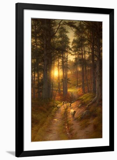 The Sun Fast Sinks in the West-Joseph Farquharson-Framed Giclee Print