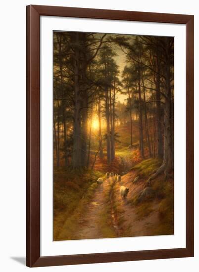 The Sun Fast Sinks in the West-Joseph Farquharson-Framed Giclee Print