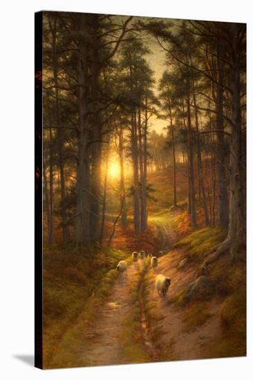 The Sun Fast Sinks in the West-Joseph Farquharson-Stretched Canvas