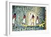 The Sun God Ra, Boat Scene-null-Framed Premium Giclee Print