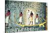 The Sun God Ra, Boat Scene-null-Stretched Canvas