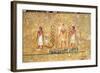 The Sun God Ra in His Solar Barque, Protected by the Coils of a Serpent, from the Tomb of Seti I-Egyptian 19th Dynasty-Framed Giclee Print