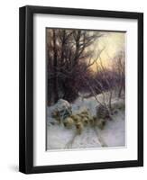 The Sun Had Closed the Winter Day, 1904-Joseph Farquharson-Framed Giclee Print