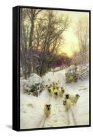 The Sun Had Closed the Winter's Day-Joseph Farquharson-Framed Stretched Canvas