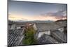 The Sun Is About to Rise over the Roofs and Mountains of Lijiang Old Town, Lijiang, Yunnan-Andreas Brandl-Mounted Photographic Print