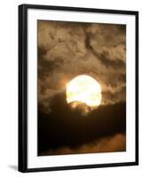 The Sun is Seen During the Solar Eclipse, in Madras, India-null-Framed Photographic Print