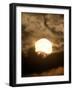 The Sun is Seen During the Solar Eclipse, in Madras, India-null-Framed Photographic Print